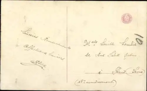 Ak 1. April, Frau mit Hut, Portrait