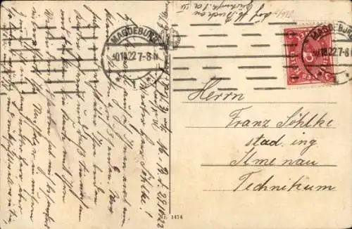 Ak Magdeburg an der Elbe, Rathaus