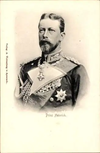 Ak Großadmiral Prinz Heinrich von Preußen, Portrait in Uniform