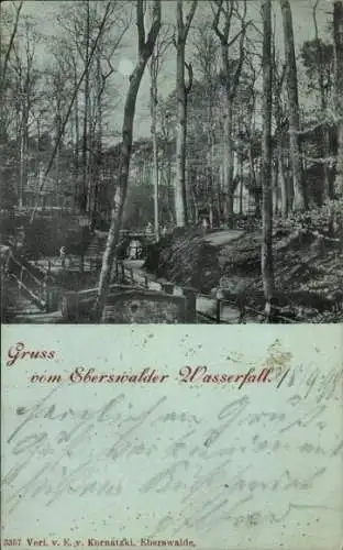 Ak Eberswalde in der Mark, Wasserfall