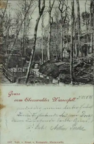 Ak Eberswalde in der Mark, Wasserfall