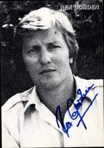 Ak Sänger Rex Gorden, Portrait, Autogramm