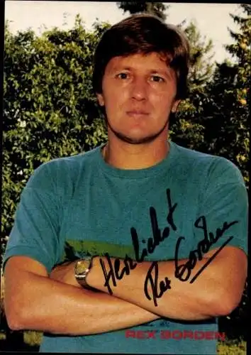 Ak Sänger Rex Gorden, Portrait, Autogramm