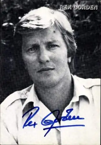 Ak Sänger Rex Gorden, Portrait, Autogramm