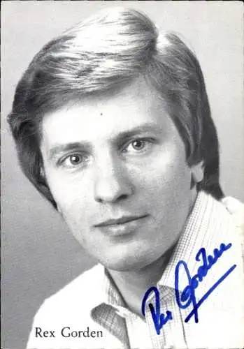 Ak Sänger Rex Gorden, Portrait, Autogramm
