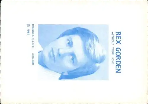 Autogrammkarte Rex Gorden, Autogramm