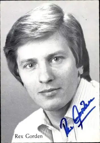 Ak Sänger Rex Gorden, Portrait, Autogramm