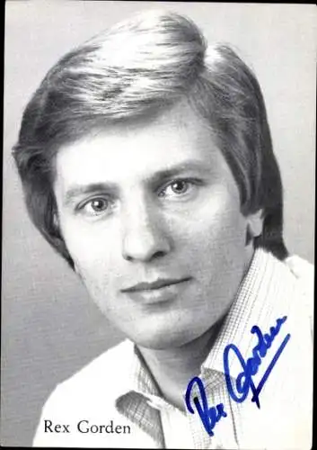 Ak Sänger Rex Gorden, Portrait, Autogramm