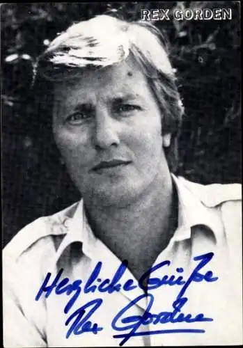 Ak Sänger Rex Gorden, Portrait, Autogramm