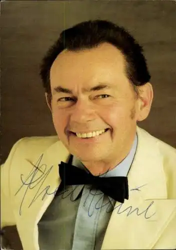 Ak Dirigent Alfred Hause, Autogramm