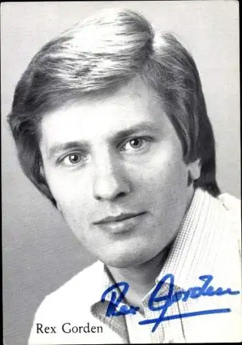 Ak Sänger Rex Gorden, Portrait, Autogramm