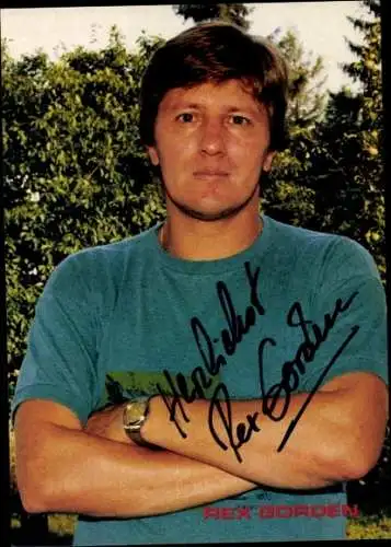 Ak Sänger Rex Gorden, Autogramm