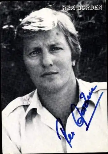 Ak Sänger Rex Gorden, Portrait, Autogramm