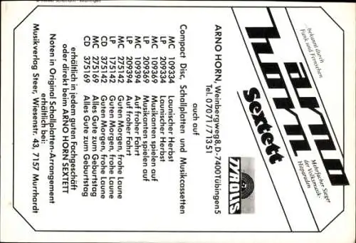 Ak Sextett Arno Horn