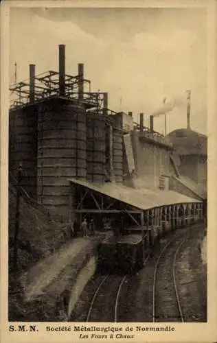 CPA Societe Metallurgique de Normandie, Fours a Chaux