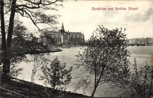 Ak Djurgården Stockholm Schweden, Nordiska Museet