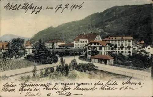 Ak Bad Ragaz Kanton St. Gallen, Hotel Hof Ragaz, Wartenstein