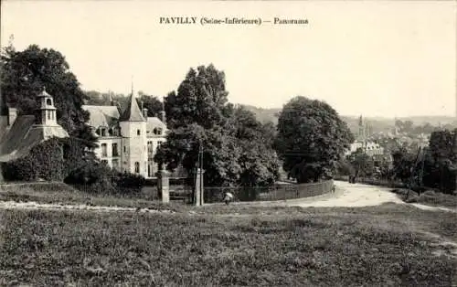 Ak Pavilly Seine Maritime, Panorama