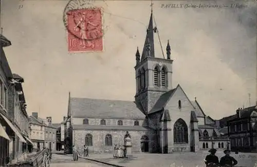 Ak Pavilly Seine Maritime, Kirche
