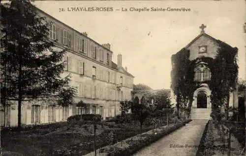 Ak L’Haÿ-les-Roses Val de Marne, La Chapelle Sainte Genevieve