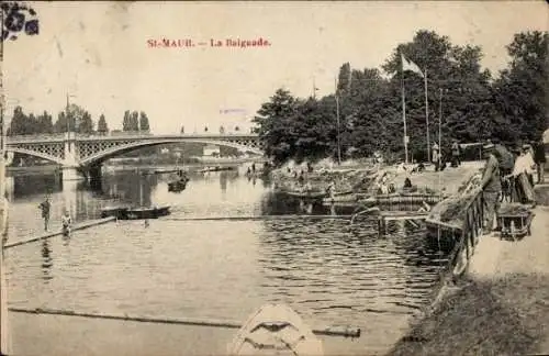 CPA Saint-Maur Val de Marne, Baignade