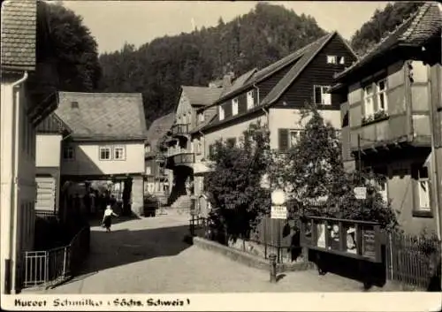 Ak Schmilka Bad Schandau Sächsische Schweiz, Straßenansicht