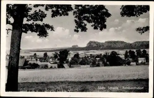 Ak Reinhardtsdorf Schöna Sächsische Schweiz, Landschaftsaufnahme, Sächsische Schweiz, Häuser, ...