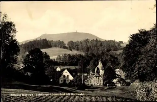 Ak Lückendorf Oybin Zittauer Gebirge, Hochwald, Totalansicht