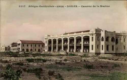 Ak Dakar Senegal, Caserne de la Marine, Gebäude im kolonialen Stil, Sénégal