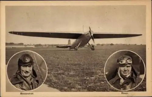 Ak Piloten Bossoutrot, Rossi, Flugzeug