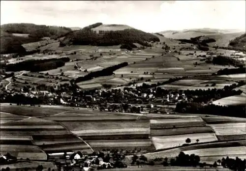 Ak Gersfeld in der Rhön Hessen, Panorama, Simmelsberg, Teufelsberg