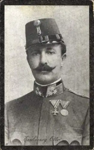 Ak Erzherzog Otto, Porträt in Uniform