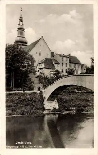 Ak Tschernjachowsk Insterburg Ostpreußen, Angerapp, Lutherkirche