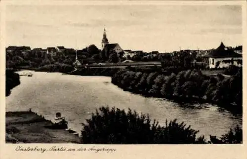 Ak Tschernjachowsk Insterburg Ostpreußen, an der Angerapp