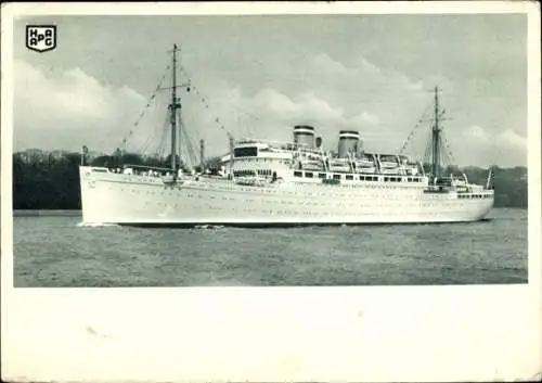 Ak MS Milwaukee, Dampfschiff in Fahrt, HAPAG