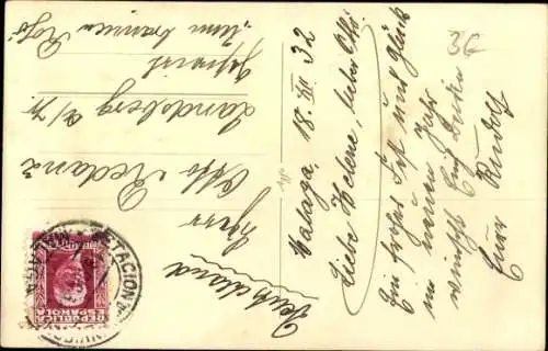 Foto Ak DOAL, Schiff Ubena, Weihnachtsgrüße