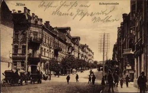 Ak Wilna in Litauen, Schopenstraße