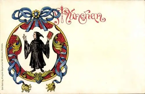 Wappen Litho München Bayern, Münchner Kindl
