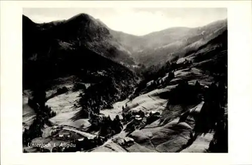 Ak Unterjoch Bad Hindelang im Oberallgäu, Fliegeraufnahme