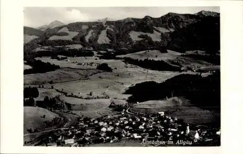 Ak Altstädten Sonthofen im Allgäu, Fliegeraufnahme