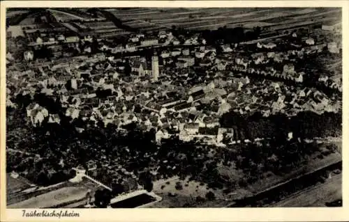 Ak Tauberbischofsheim in Baden, Fliegeraufnahme