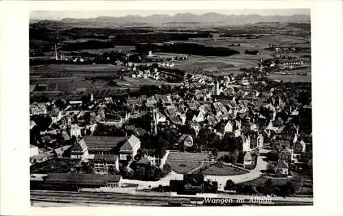 Ak Wangen im Allgäu, Fliegeraufnahme