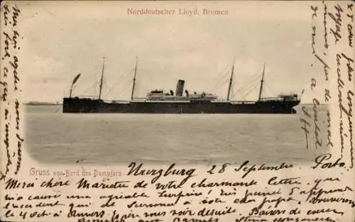 Ak Dampfer, Norddeutscher Lloyd Bremen