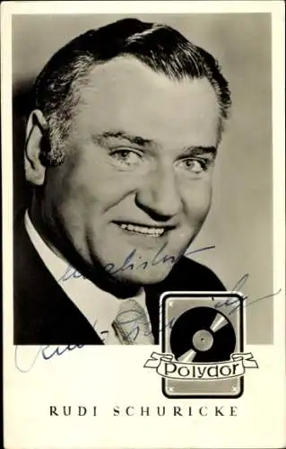 Ak Schauspieler und Sänger Rudi Schuricke, Portrait