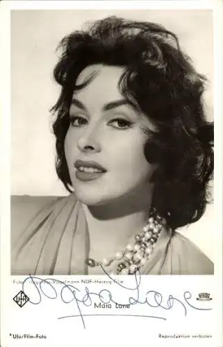 Ak Schauspielerin Mara Lane, Portrait, UFA Film, Monpti