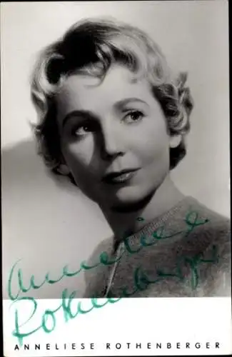 Ak Sängerin Anneliese Rothenberger, Autogramm