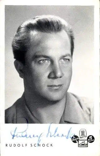 Ak Opernsänger Rudolf Schock, Portrait, Autogramm