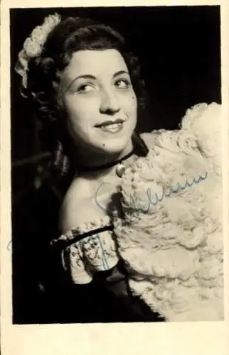 Ak Opernsängerin Anny Schlemm, Autogramm