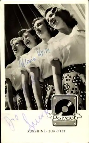 Ak Sängerinnen Sunshine Quartett, Polydor
