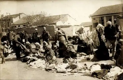 Foto Ak Prilep Mazedonien, Straßenhändler, Kriegsschauplatz 1. WK